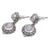 Rainbow moonstone dangle earrings, 'Infinite Sky' - Balinese Style Rainbow Moonstone Dangle Earrings (image 2c) thumbail