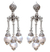 Cultured pearl chandelier earrings, 'Shower of Blessings' - Pearl Sterling Silver Chandelier Earrings thumbail