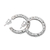 Sterling silver hoop earrings, 'Complexity Hoop'  - Sterling silver hoop earrings (image 2b) thumbail