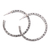 Sterling silver hoop earrings, 'Cloud Hoop' (large) - Sterling Silver Half Hoop Earrings (Large)