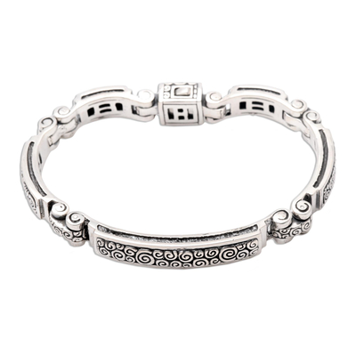 Sterling silver link bracelet, 'Delicate' - Sterling Silver Link Bracelet