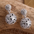 Sterling silver dangle earrings, 'Silver Twist' - Sterling Silver Dangle Earrings (image 2) thumbail
