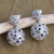 Sterling silver dangle earrings, 'Silver Twist' - Sterling Silver Dangle Earrings (image 2b) thumbail