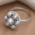 Pearl cocktail ring, 'White Rose' - Sterling Silver and Pearl Cluster Ring (image 2b) thumbail