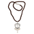 Pearl heart necklace, 'Heart Symphony' - Artisan Crafted Silver and Pearl Necklace (image 2c) thumbail
