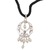 Pearl necklace, 'Moonbeams' - Sterling Silver and Pearls Pendant Necklace (image 2b) thumbail