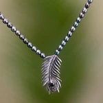 Pearl choker, 'Dewdrops' - Sterling Silver and Pearl Choker