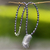 Pearl choker, 'Dewdrops' - Sterling Silver and Pearl Choker (image 2d) thumbail
