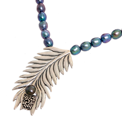 Perlenhalsband - Halsband aus Sterlingsilber und Perlen