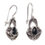 Onyx dangle earrings, 'Newborn Butterfly' - Onyx dangle earrings