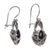 Onyx dangle earrings, 'Newborn Butterfly' - Onyx dangle earrings