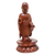 Wood statuette, 'A Simple and True Life' - Indonesian Wood Buddha Sculpture thumbail