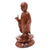 Wood statuette, 'A Simple and True Life' - Indonesian Wood Buddha Sculpture (image 2d) thumbail