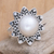 Pearl flower ring, 'Moonlight Romance' - Pearl flower ring (image 2) thumbail