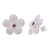 Garnet flower earrings, 'Love Blossom' - Garnet flower earrings (image 2b) thumbail