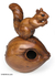 Wood sculpture, 'Perky Squirrel' - Suar Wood Animal Sculpture thumbail