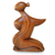 Wood statuette, 'A Mother's Love' - Handcrafted Mother and Child Wood Sculpture (image 2b) thumbail