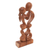 Holzskulptur - Handgefertigte herzförmige Skulptur