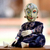 Wood display doll, 'In the Garden' - Cotton and Wood Decorative Doll (image 2) thumbail