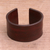 Leather bracelet, 'Crimson Reality' - Indonesian Leather Cuff Bracelet  (image 2b) thumbail