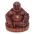 Wood statuette, 'Jovial Buddha' - Original Wood Sculpture  (image 2a) thumbail