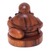 Wood statuette, 'Jovial Buddha' - Original Wood Sculpture  (image 2d) thumbail