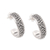 Sterling silver half hoop earrings, 'Balinese Dreams' - Sterling Silver Hoop Earrings (image 2a) thumbail