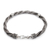 Men's sterling silver bracelet, 'Togetherness' - Men's Sterling Silver Braided Bracelet