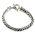Men's sterling silver braided bracelet, 'Silver Choices' - Men's Sterling Silver Chain Bracelet (image 2a) thumbail
