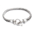 Men's sterling silver braided bracelet, 'Silver Choices' - Men's Sterling Silver Chain Bracelet