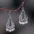 Pearl chandelier earrings, 'River Mountain' - Bridal Sterling Silver Pearl Chandelier Earrings (image 2) thumbail