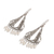 Pearl chandelier earrings, 'River Mountain' - Bridal Sterling Silver Pearl Chandelier Earrings (image 2b) thumbail