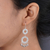 Pearl chandelier earrings, 'Eclipse in Black' - Pearl chandelier earrings (image 2b) thumbail