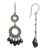 Pearl chandelier earrings, 'Eclipse in Black' - Pearl chandelier earrings (image 2c) thumbail