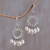 Pearl chandelier earrings, 'White Moon Aura' - Indonesian Sterling Silver Pearl Chandelier Earrings (image 2) thumbail