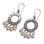 Pearl chandelier earrings, 'White Moon Aura' - Indonesian Sterling Silver Pearl Chandelier Earrings