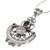 Rainbow moonstone and garnet necklace, 'Arabesque' - Indonesian Sterling Silver and Rainbow Moonstone Necklace (image 2f) thumbail