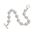 Pearl link bracelet, 'Sterling Contrasts' - Pearl Sterling Silver Link Bracelet (image 2b) thumbail
