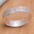 Men's sterling silver ring, 'Raw' - Men's Modern Sterling Silver Band Ring (image 2b) thumbail