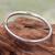 Sterling silver bangle bracelet, 'Moon Silver' - Sterling Silver Bangle Bracelet thumbail