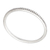 Sterling silver bangle bracelet, 'Moon Silver' - Sterling Silver Bangle Bracelet