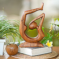 Wood sculpture, 'Gymnastic Arch' - Wood sculpture