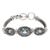 Blue topaz pendant bracelet, 'Tradition' - Blue Topaz Sterling Silver Bracelet thumbail