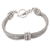 Sterling silver braided bracelet, 'Loyalty' - Sterling Silver Chain Bracelet (image 2a) thumbail