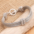 Sterling silver braided bracelet, 'Loyalty' - Sterling Silver Chain Bracelet (image 2b) thumbail