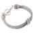 Sterling silver braided bracelet, 'Loyalty' - Sterling Silver Chain Bracelet (image 2c) thumbail