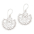 Sterling silver dangle earrings, 'Lace Fan' - Sterling Silver Dangle Earrings thumbail