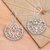 Sterling silver dangle earrings, 'Lace Fan' - Sterling Silver Dangle Earrings (image 2b) thumbail