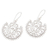 Sterling silver dangle earrings, 'Lace Fan' - Sterling Silver Dangle Earrings (image 2c) thumbail