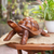 Wood sculpture, 'Mythic Tortoise' - Hand Crafted Wood Turtle Sculpture (image 2b) thumbail